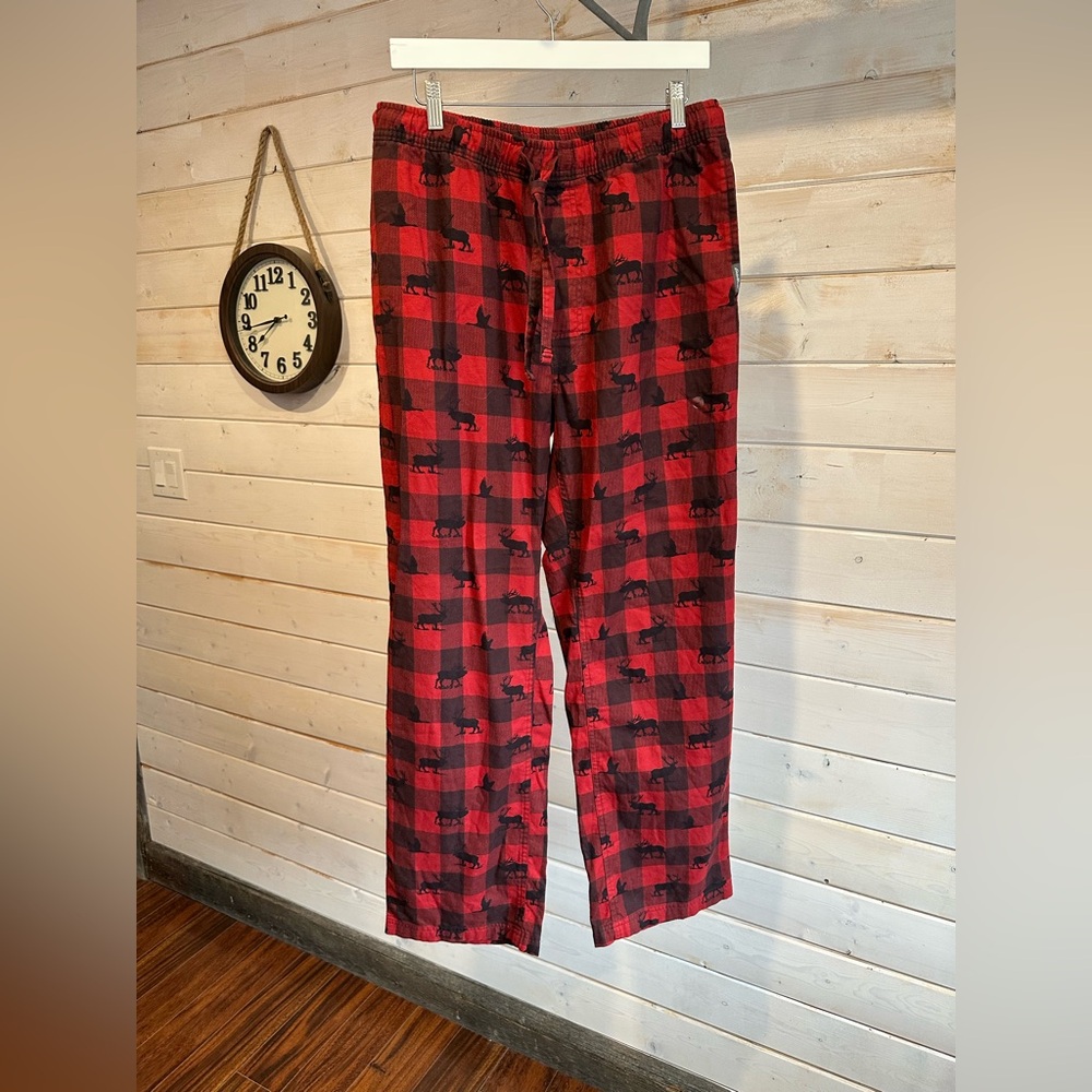 Eddie Bauer | NWT Men’s Red Buffalo Plaid Moose Lounge/Pyjama Pants